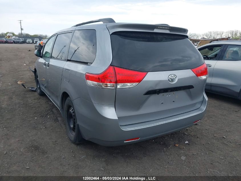 2013 Toyota Sienna V6 7 Passenger VIN: 5TDZK3DC3DS331195 Lot: 12002464