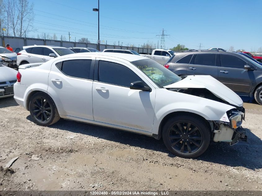 2013 Dodge Avenger VIN: 1C3CDZAB1DN772543 Lot: 12002480