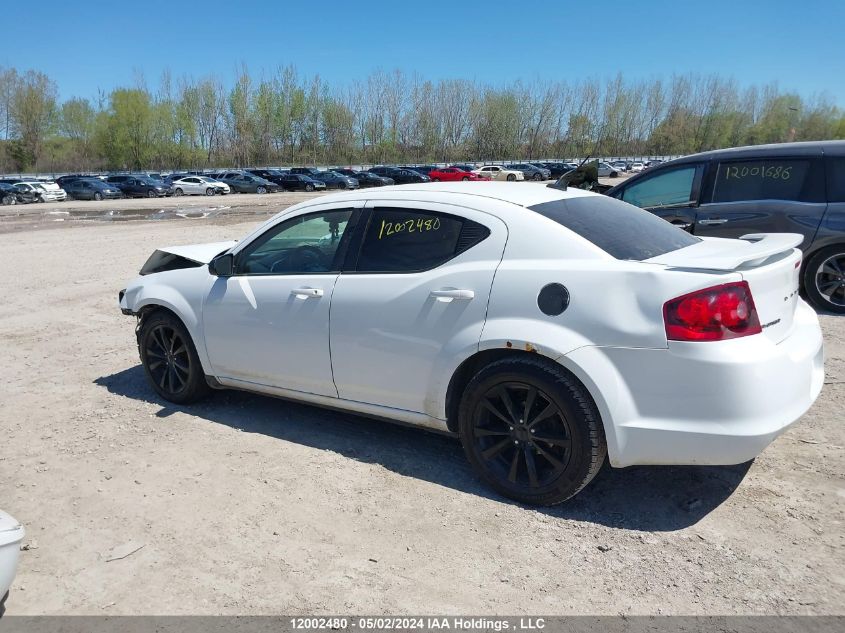 2013 Dodge Avenger VIN: 1C3CDZAB1DN772543 Lot: 12002480