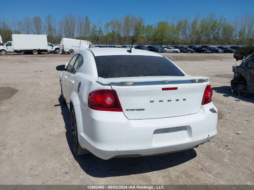 2013 Dodge Avenger VIN: 1C3CDZAB1DN772543 Lot: 12002480