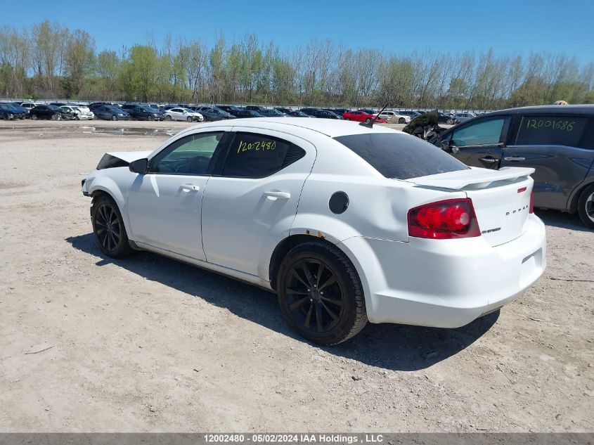 2013 Dodge Avenger VIN: 1C3CDZAB1DN772543 Lot: 12002480