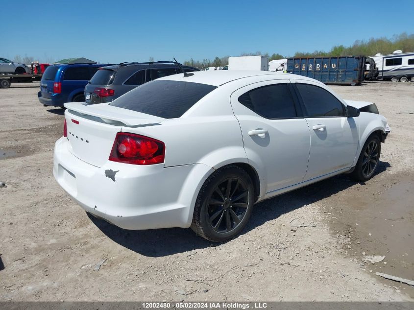 2013 Dodge Avenger VIN: 1C3CDZAB1DN772543 Lot: 12002480