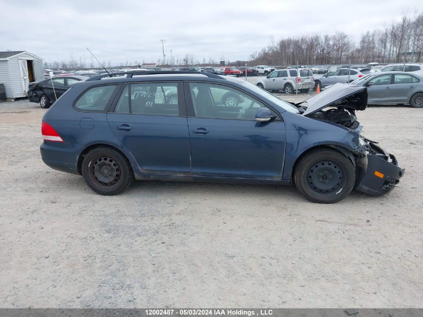 2009 Volkswagen Jetta Wagon VIN: 3VWKM81KX9M268864 Lot: 12002487