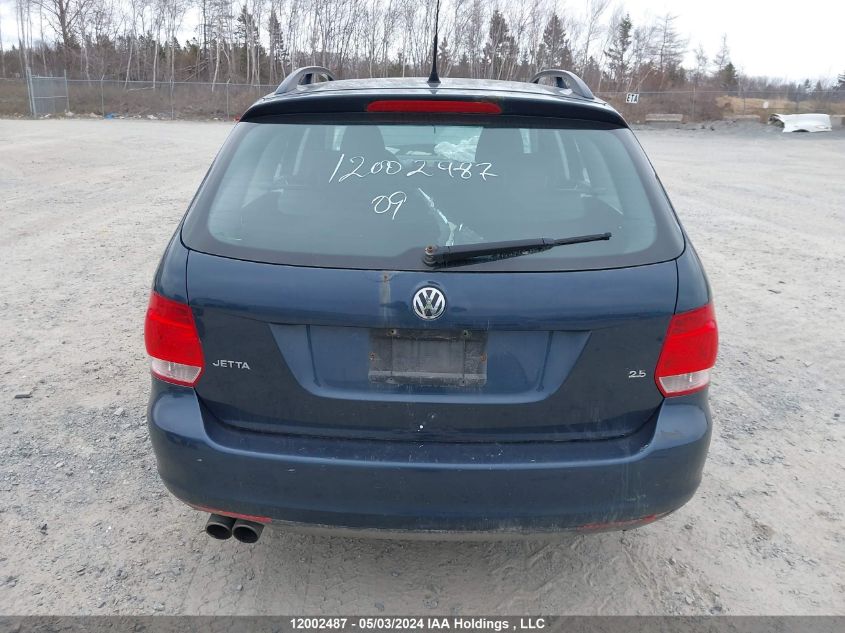 2009 Volkswagen Jetta Wagon VIN: 3VWKM81KX9M268864 Lot: 12002487