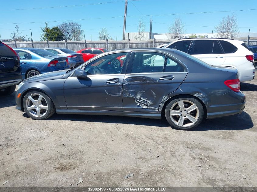 2011 Mercedes-Benz C-Class VIN: WDDGF8BB5BF581365 Lot: 12002499