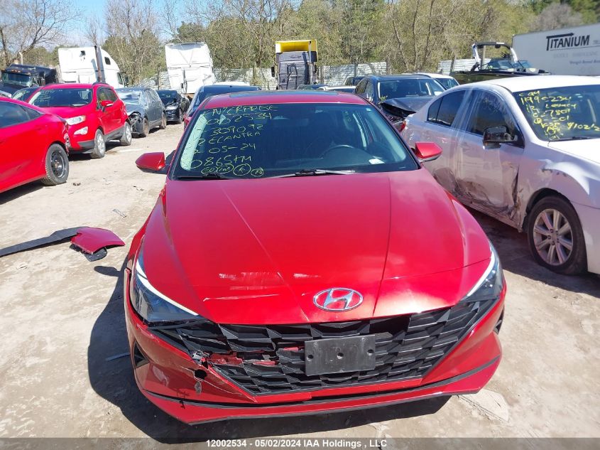 2022 Hyundai Elantra Sel VIN: KMHLM4AG7NU309092 Lot: 12002534