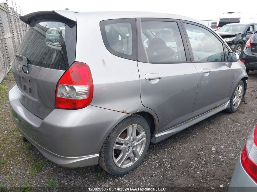 2007 Honda Fit VIN: JHMGD38697S810012 Lot: 12002538