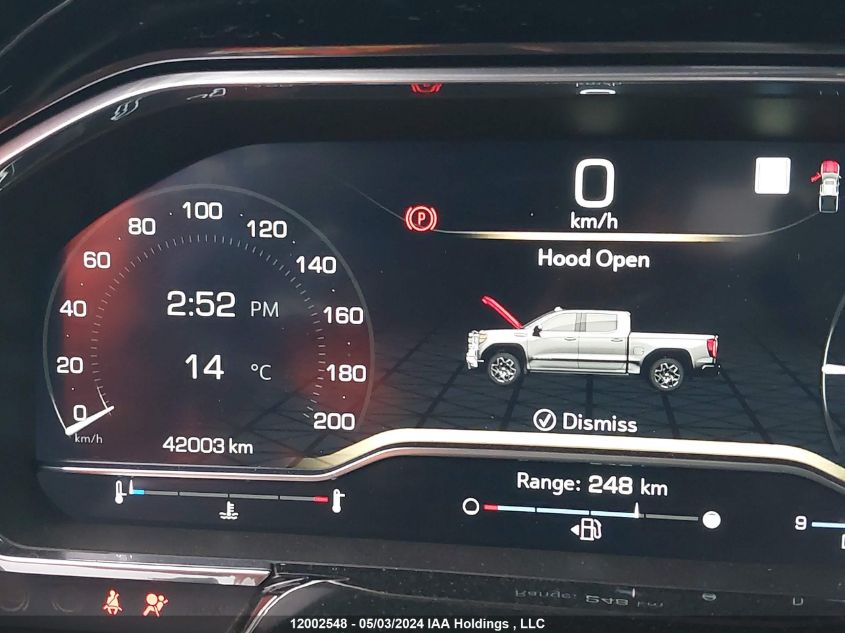 2022 GMC Sierra 1500 VIN: 3GTUUCED0NG630476 Lot: 12002548