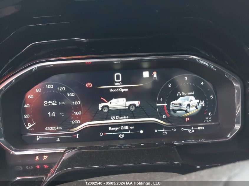 2022 GMC Sierra 1500 VIN: 3GTUUCED0NG630476 Lot: 12002548