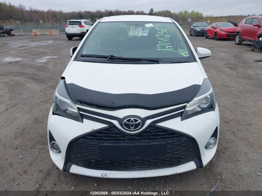 2015 Toyota Yaris Le/Se VIN: VNKKTUD36FA046938 Lot: 12002569