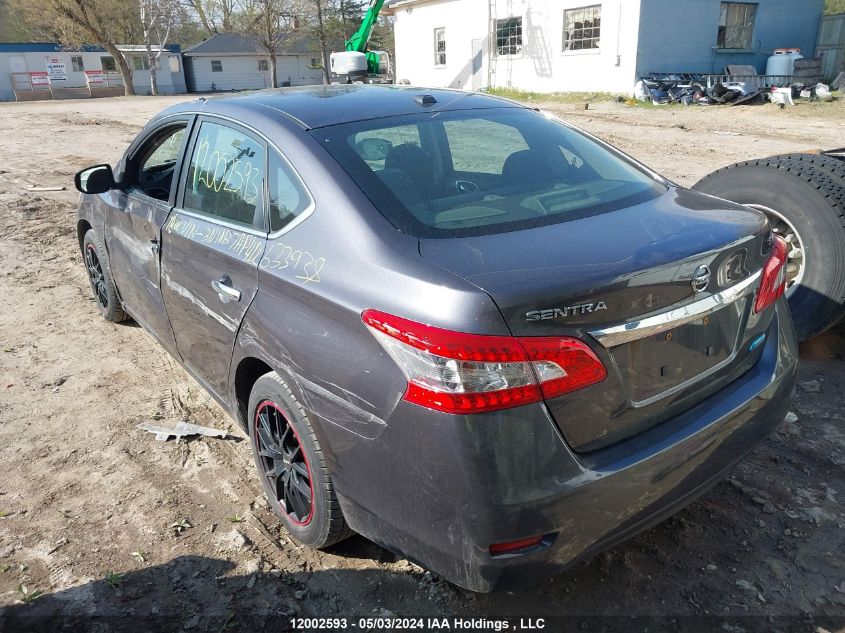 2013 Nissan Sentra VIN: 3N1AB7AP4DL633938 Lot: 12002593