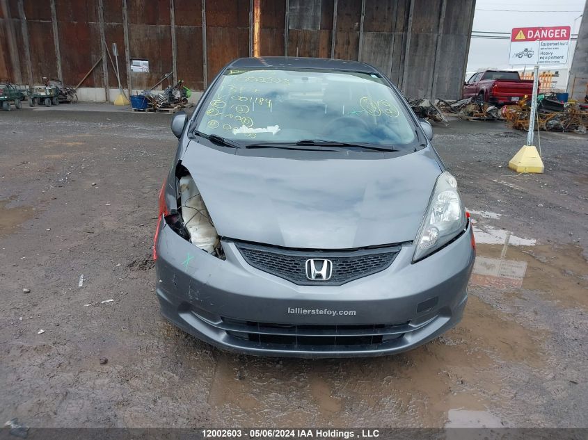 2013 Honda Fit Lx VIN: LUCGE8H58D3001184 Lot: 12002603