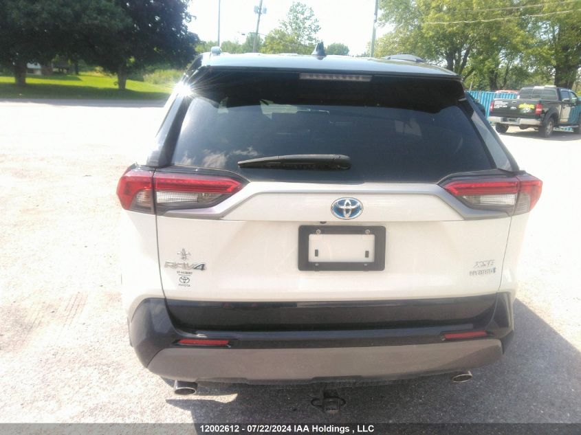 2020 Toyota Rav4 Hybrid Xle VIN: 2T3RWRFV7LW101372 Lot: 12002612