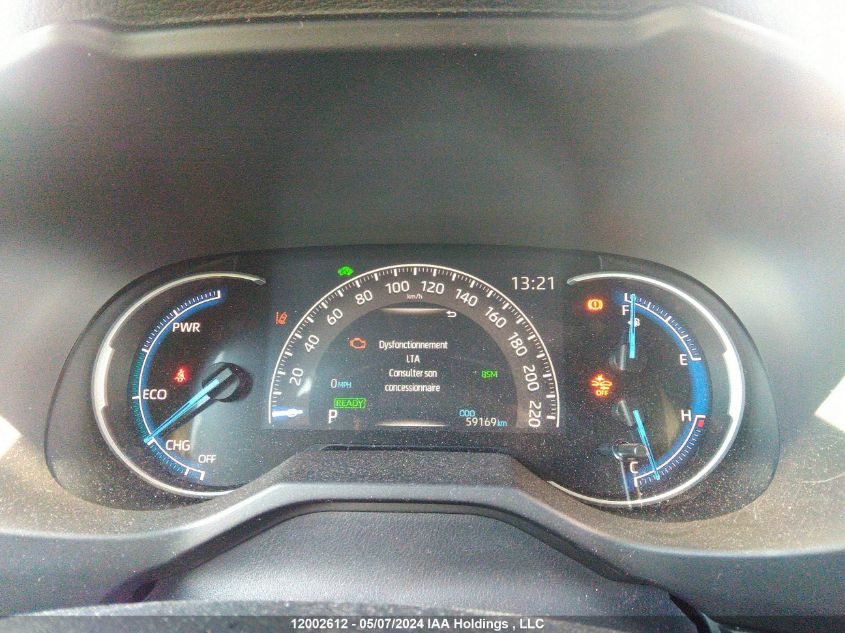 2020 Toyota Rav4 Hybrid Xle VIN: 2T3RWRFV7LW101372 Lot: 12002612