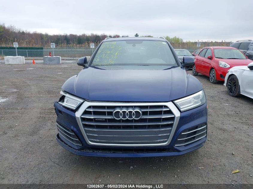 2018 Audi Q5 VIN: WA1ENAFY7J2012639 Lot: 12002637
