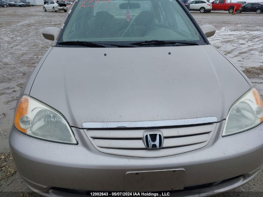 2002 Honda Civic VIN: 2HGES16842H929997 Lot: 12002643