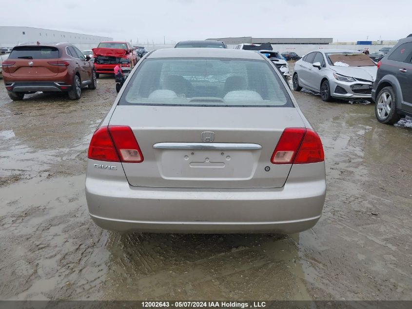 2002 Honda Civic VIN: 2HGES16842H929997 Lot: 12002643