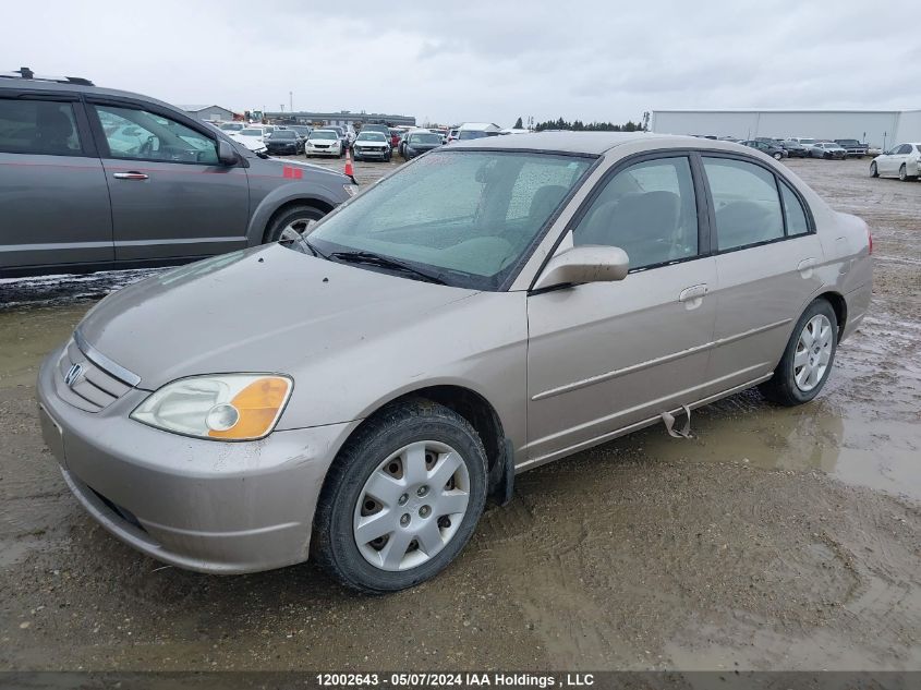 2002 Honda Civic VIN: 2HGES16842H929997 Lot: 12002643