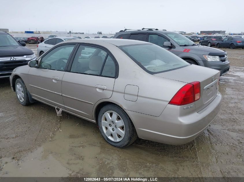 2002 Honda Civic VIN: 2HGES16842H929997 Lot: 12002643