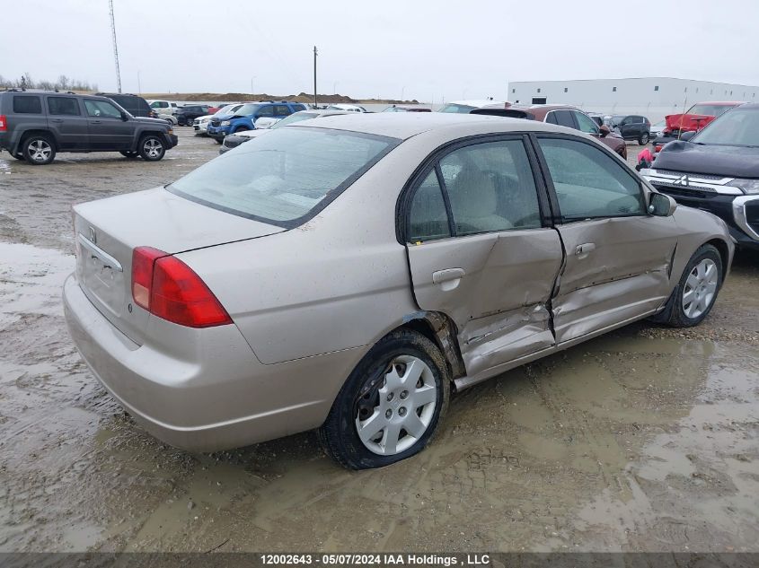 2002 Honda Civic VIN: 2HGES16842H929997 Lot: 12002643