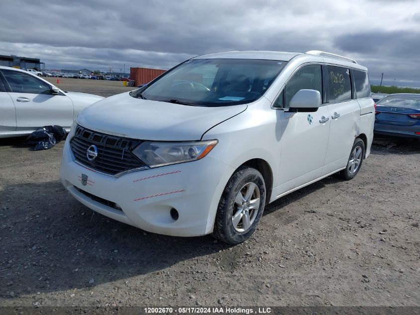 2011 Nissan Quest S/Sv/Sl/Le VIN: JN8AE2KP5B9013129 Lot: 12002670