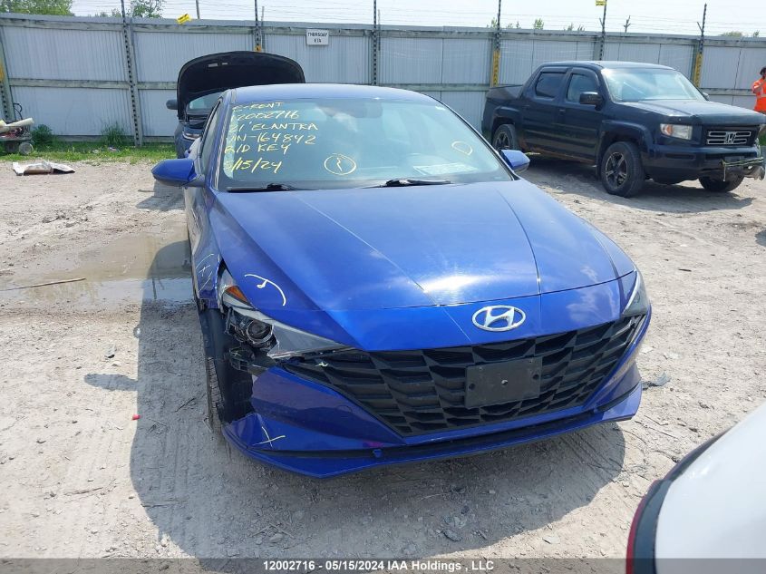 2021 Hyundai Elantra Sel VIN: KMHLM4AG1MU164842 Lot: 12002716