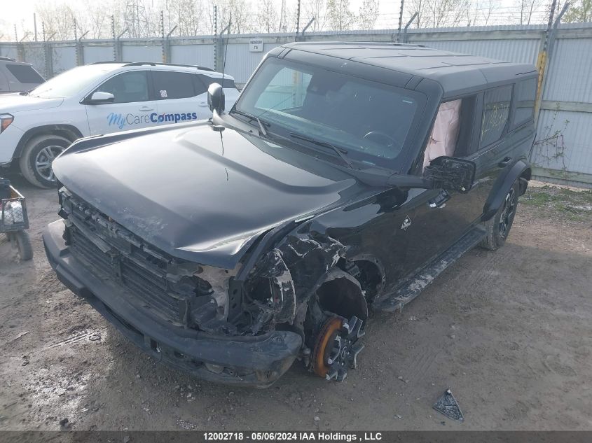 2022 Ford Bronco Big Bend/Black Diamond/Ou VIN: 1FMDE5BH6NLA78268 Lot: 12002718