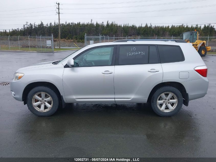 2010 Toyota Highlander Se VIN: 5TDJK3EH2AS018738 Lot: 12002731