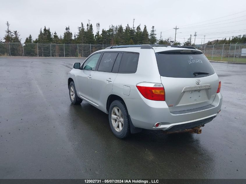 2010 Toyota Highlander Se VIN: 5TDJK3EH2AS018738 Lot: 12002731