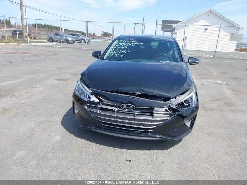 2020 Hyundai Elantra Preferred Auto Ivt VIN: KMHD84LF0LU919572 Lot: 12002734