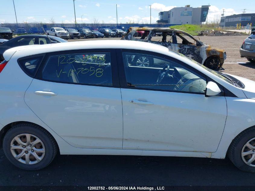 2013 Hyundai Accent Gls/Gs VIN: KMHCT5AE9DU127058 Lot: 12002752