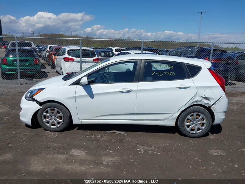 2013 Hyundai Accent Gls/Gs VIN: KMHCT5AE9DU127058 Lot: 12002752