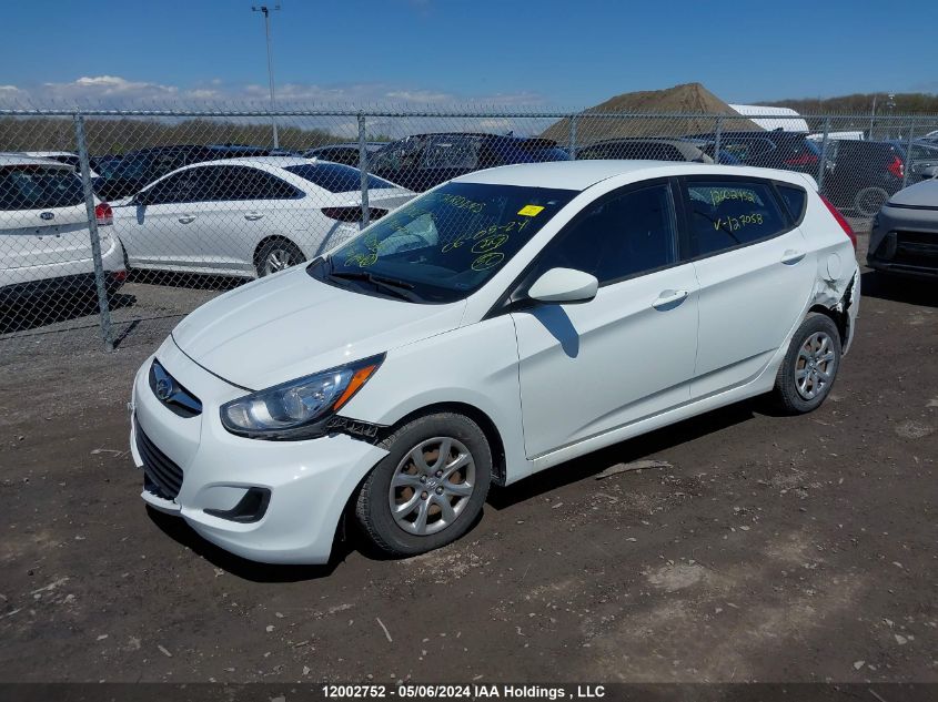 2013 Hyundai Accent Gls/Gs VIN: KMHCT5AE9DU127058 Lot: 12002752