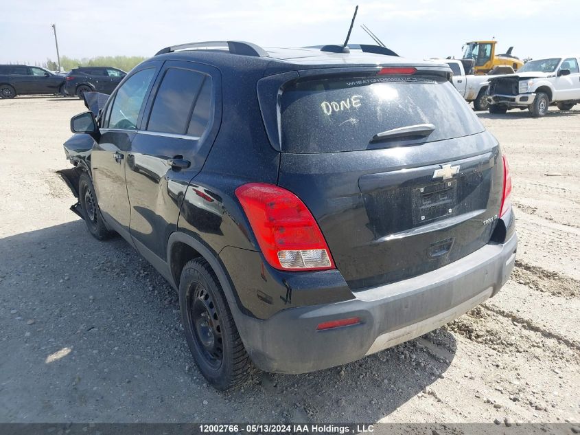 2016 Chevrolet Trax VIN: 3GNCJLSBXGL255365 Lot: 12002766