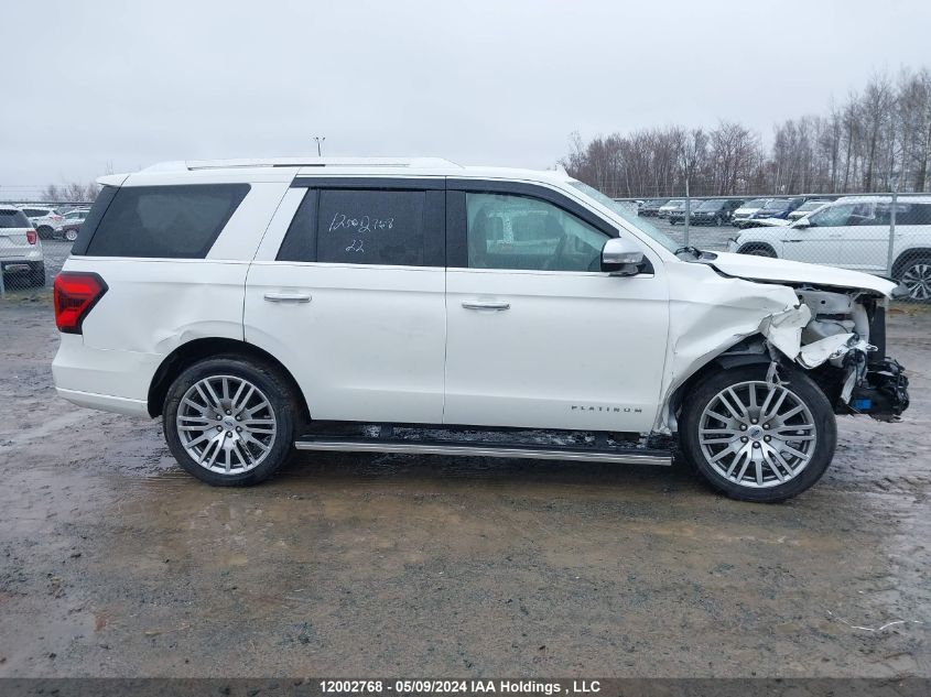 2022 Ford Expedition Platinum VIN: 1FMJU1MT3NEA12538 Lot: 12002768