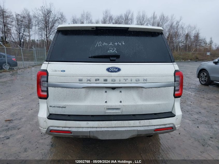 2022 Ford Expedition Platinum VIN: 1FMJU1MT3NEA12538 Lot: 12002768