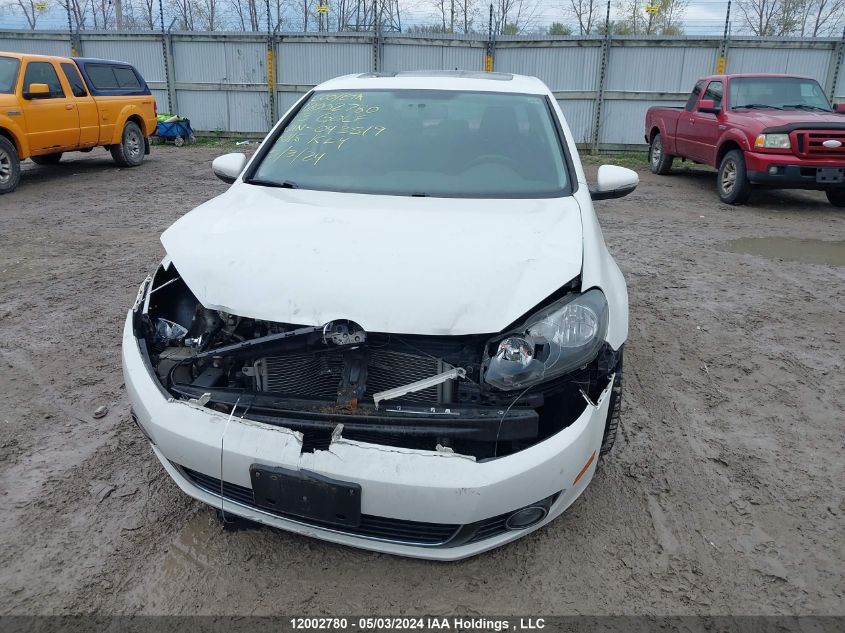 2013 Volkswagen Golf VIN: WVWDA7AJXDW043519 Lot: 12002780