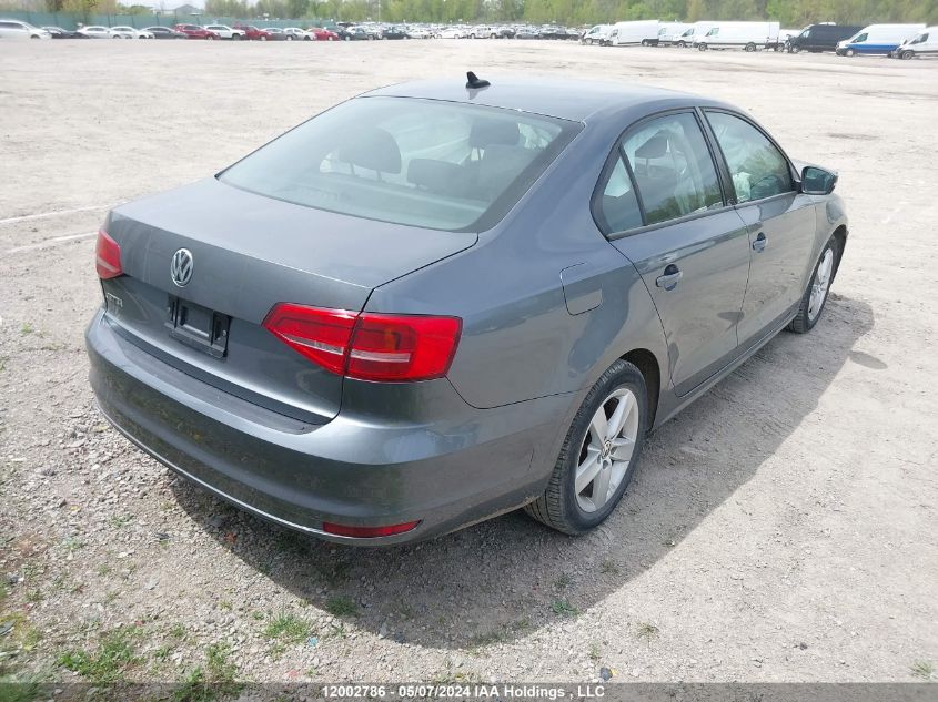 2015 Volkswagen Jetta Sedan VIN: 3VW2K7AJ3FM302646 Lot: 12002786