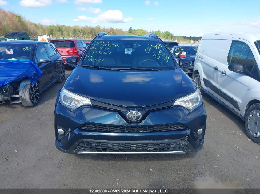 2017 Toyota Rav4 VIN: 2T3JFREV5HW606851 Lot: 12002808