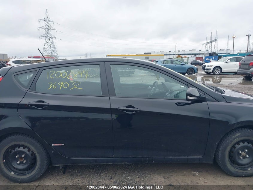 2017 Hyundai Accent VIN: KMHCU5AE2HU369032 Lot: 12002844