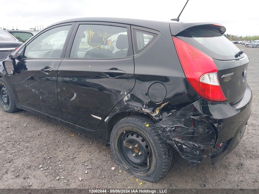 2017 Hyundai Accent VIN: KMHCU5AE2HU369032 Lot: 12002844