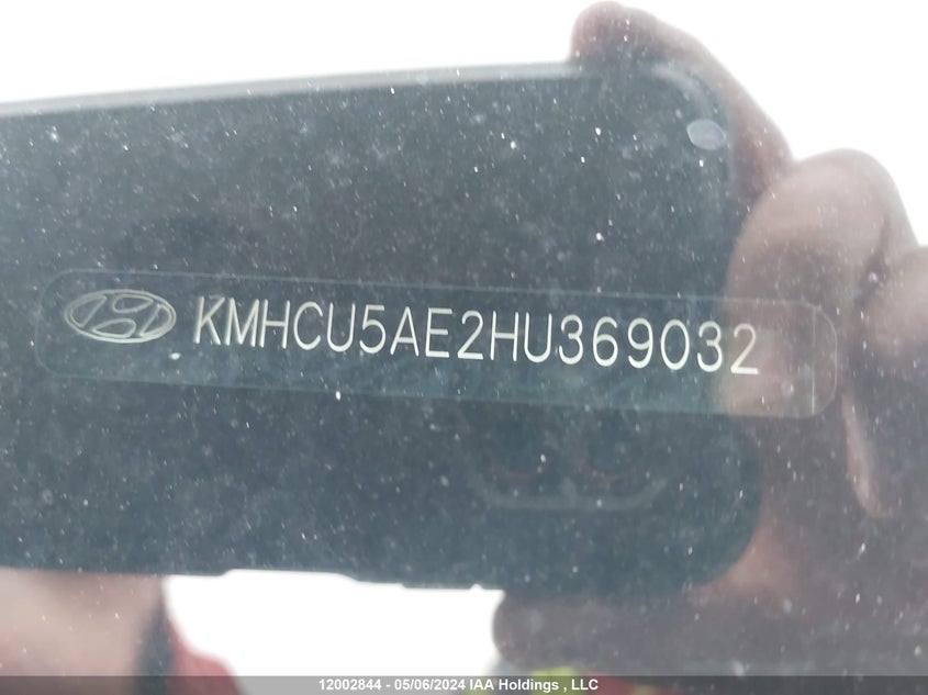 2017 Hyundai Accent VIN: KMHCU5AE2HU369032 Lot: 12002844