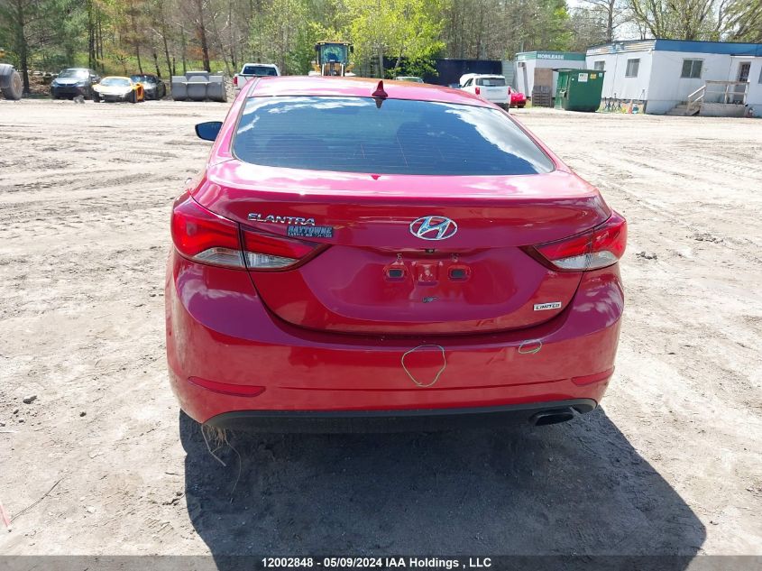 2014 Hyundai Elantra Limited VIN: KMHDH4AH8EU151122 Lot: 12002848