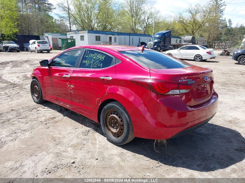 2014 Hyundai Elantra Limited VIN: KMHDH4AH8EU151122 Lot: 12002848