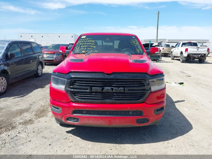 2022 Ram 1500 Sport VIN: 1C6SRFVTXNN464662 Lot: 12002882