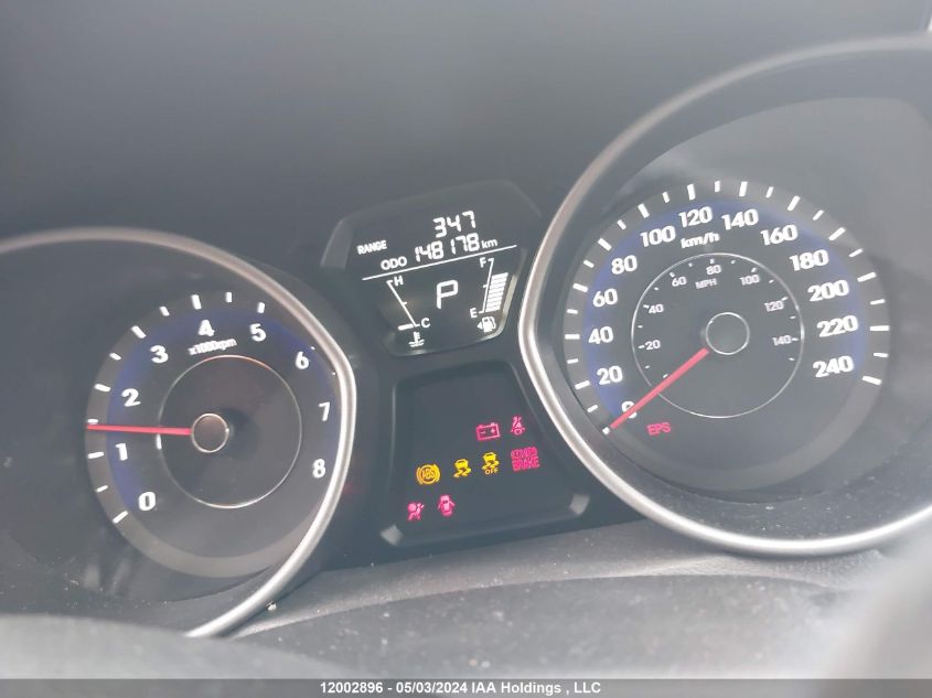 2013 Hyundai Elantra Gls/Limited VIN: 5NPDH4AE4DH168020 Lot: 12002896