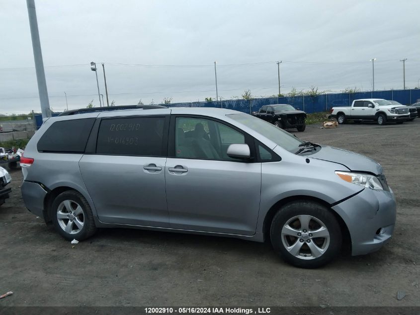 2013 Toyota Sienna VIN: 5TDKA3DC1DS016903 Lot: 12002910