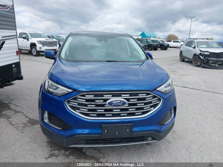 2021 Ford Edge Sel VIN: 2FMPK4J92MBA40433 Lot: 12002921