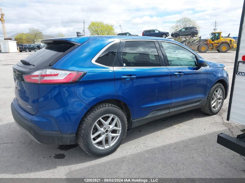 2021 Ford Edge Sel VIN: 2FMPK4J92MBA40433 Lot: 12002921