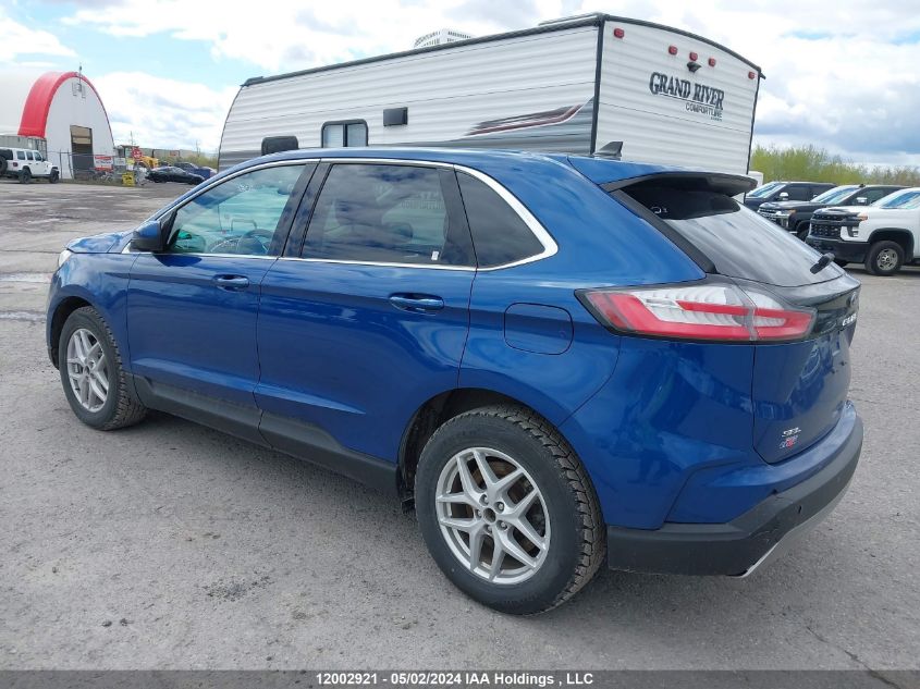 2021 Ford Edge Sel VIN: 2FMPK4J92MBA40433 Lot: 12002921